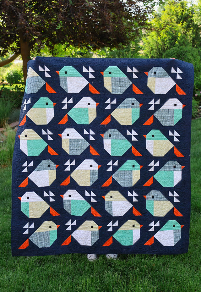 Sparrows Bee Basics Pre-Cut Quilt Kit Featuring Riley Blake Bee Basics fabric
