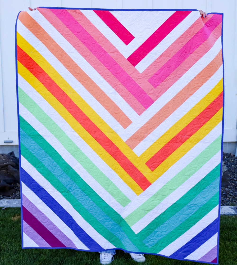 Zoe Sew-Ready Quilt Kit Featuring Moda Bella Solids Kitchen Table Quilts