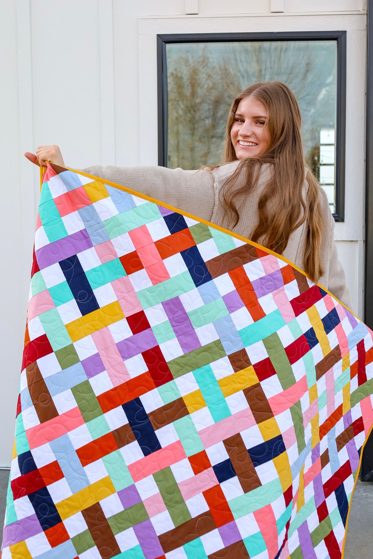 Charlotte Basket Weave Pre Cut Quilt Kit (Includes Backing!)