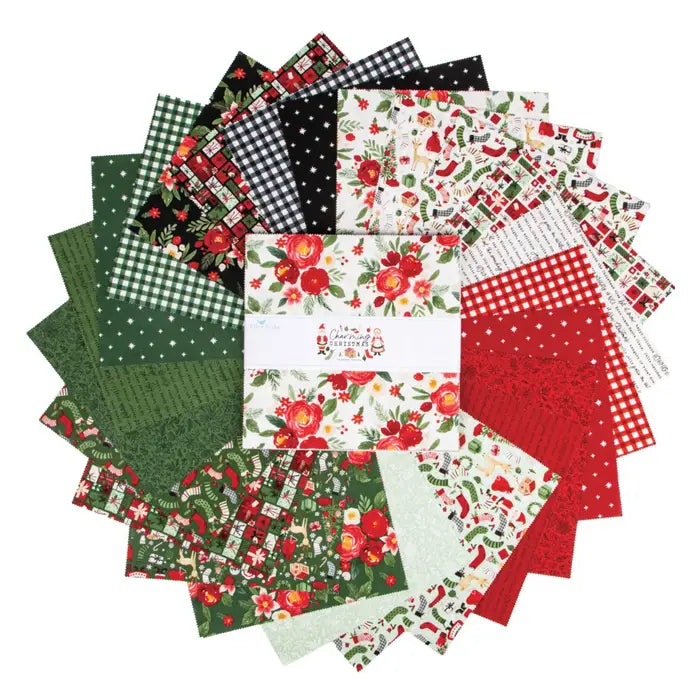 Riley Blake Designs 10-16350-42 Charming Christmas precut 10 Inch Stacker by Kelsey Carlson