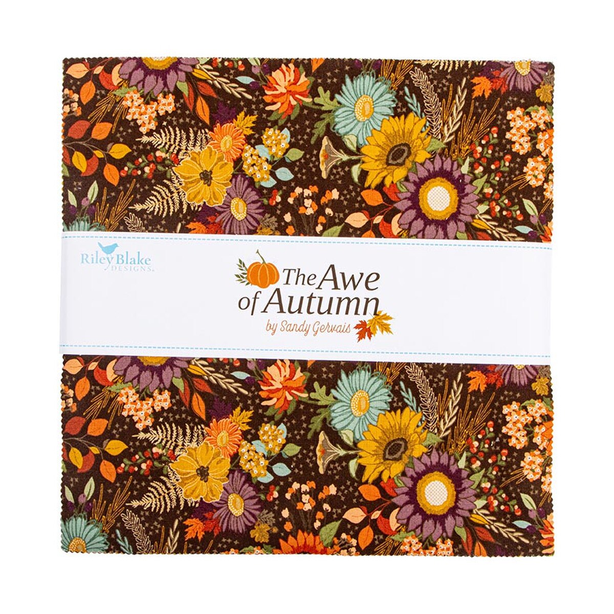 Riley Blake Designs &nbsp;10-16190-42 The Awe of Autumn precut 10 Inch Stacker by Sandy Gervais