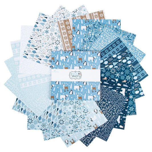 Riley Blake Designs 10-16360-42 Winter Magic precut 10 Inch Stacker by Dani Mogstad