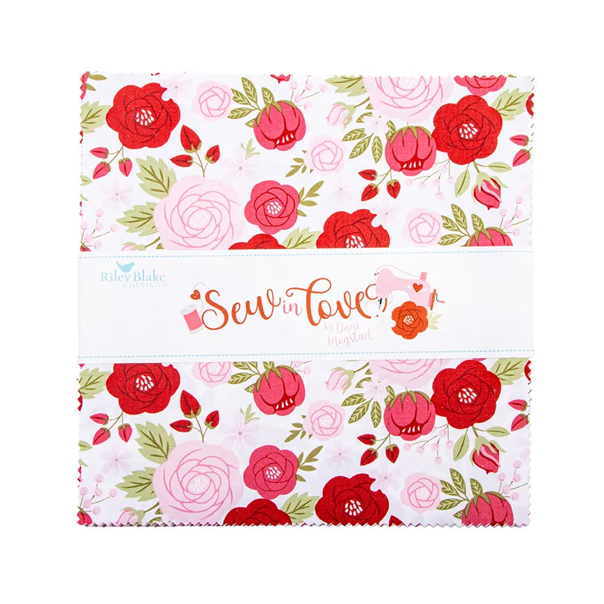 Riley Blake Designs 10-16900-42 Sew in Love precut 10 Inch Stacker by Dani Mogstad