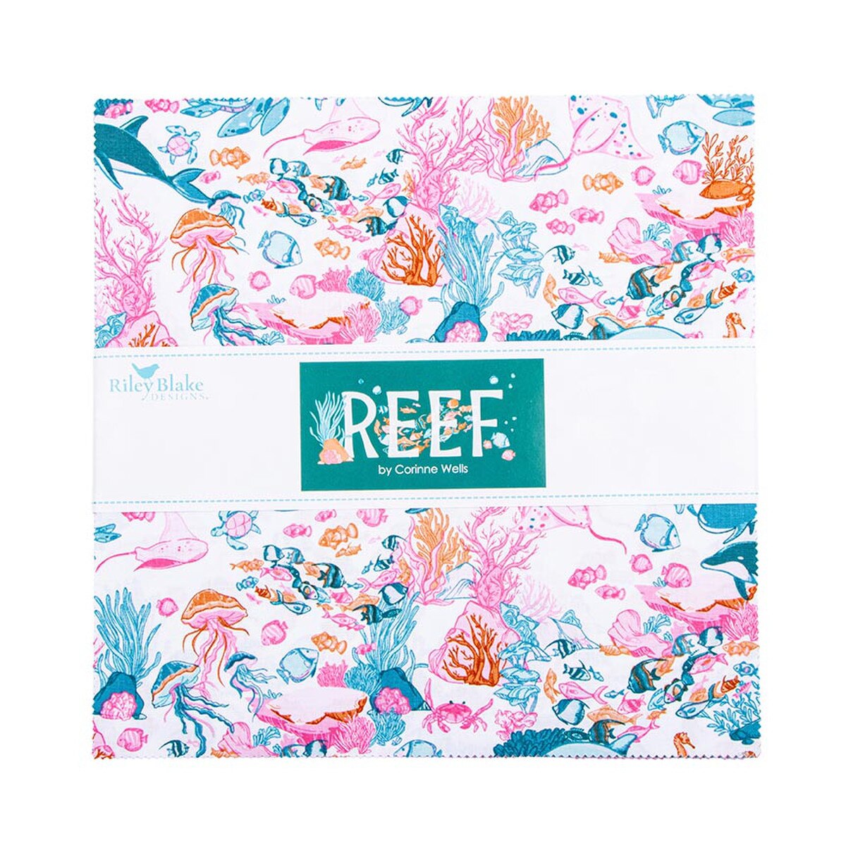 Riley Blake Designs Reef 10 inch Stacker 10-17270-42 by Corinne Wells
