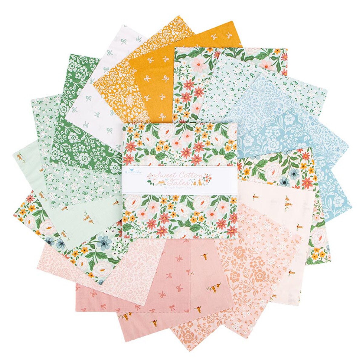 Riley Blake Designs 10-17310-42 Sweet Cotton Tales precut 10 Inch Stacker by Cayla Naylor