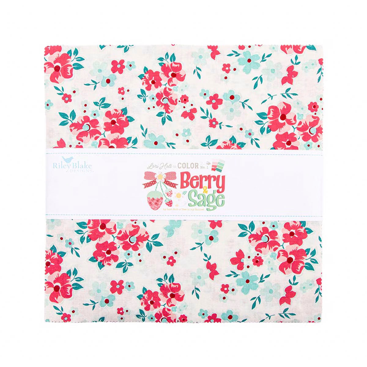 Riley Blake Designs 10-17380-42 Berry & Sage precut 10 Inch Stacker by Lori Holt