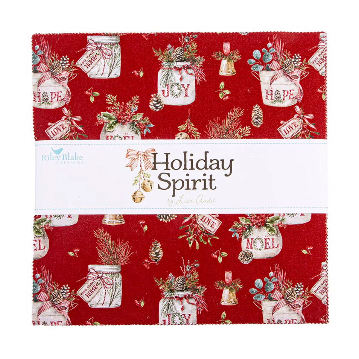 Riley Blake Designs 10-17460-42 Holiday Spirit 10" Stacker by Lisa Audit