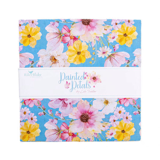 Riley Blake Designs 10-17590-42 Painted Petals 10" Stacker by Lila Tueller