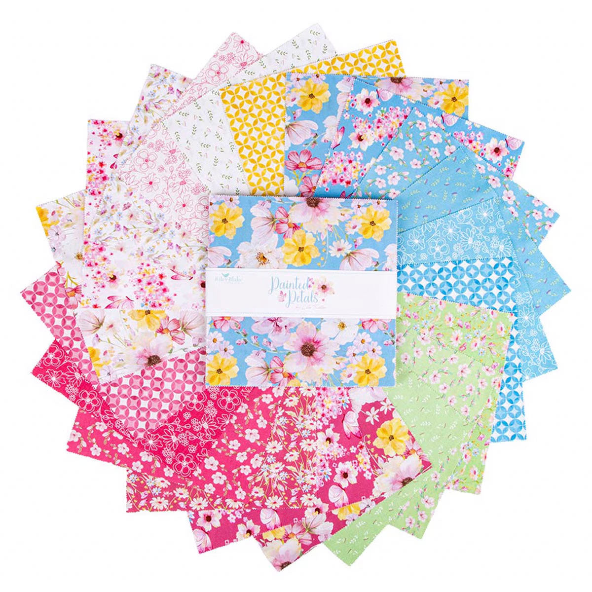 Riley Blake Designs 10-17590-42 Painted Petals 10" Stacker by Lila Tueller