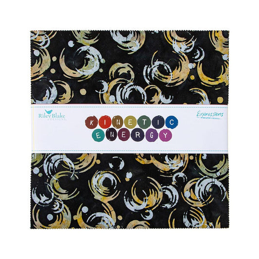 Riley Blake Designs Batiks Kinetic Energy 10 inch Stacker 10-23424-42