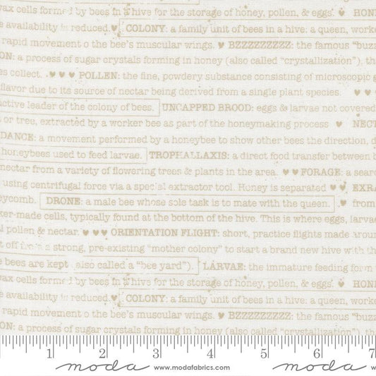 END OF BOLT 1017 Wild Honey Daisy 5254 11 Moda by Lella Boutique Background 100% cotton quilting fabric
