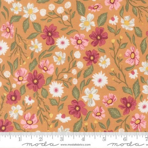 END OF BOLT 1039 Wild Honey Collection Wildflower Dance 5250 Fabrics background 100% cotton quilting fabric