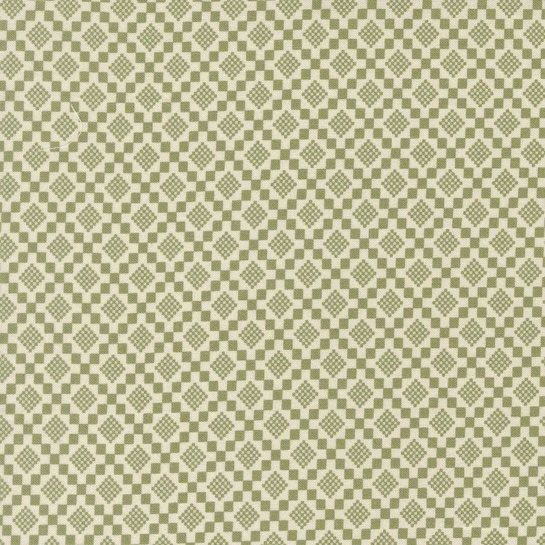 END OF BOLT 1091 True Love Fern 5265-15 by Lella Boutique for Moda background 100% cotton quilting fabric