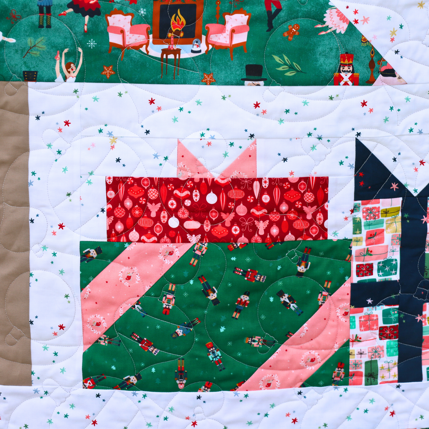 Presents & Pines Pre Cut Quilt Kit  by Jennifer Long Featuring Riley Blake Nutcracker Tradition