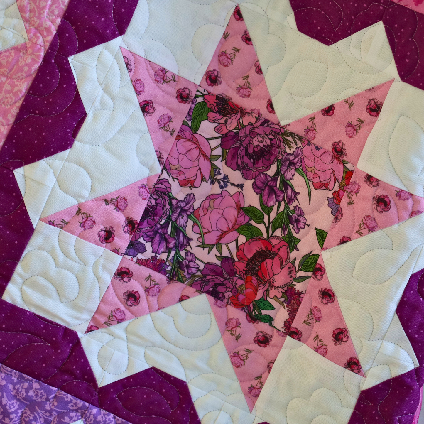 Granny Squares Pre-Cut Quilt Kit – Dreamy Florals in Bloom!  60" X 74"