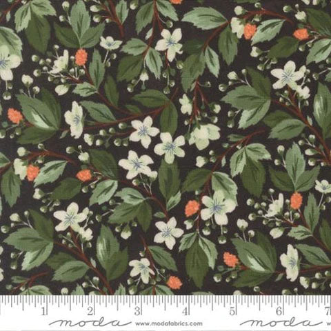 END OF BOLT 1129 Brookside Sagebrush 36081 16 Moda by 1 Canoe 2 background 100% cotton quilting fabric