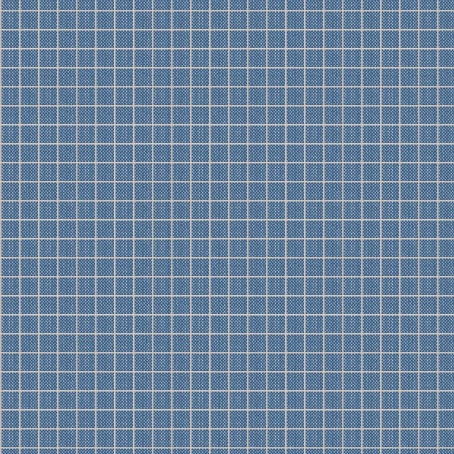 END OF BOLT 1152 Tilda Creating Memories Summer 160072 Plaid Blue background 100% cotton quilting fabric