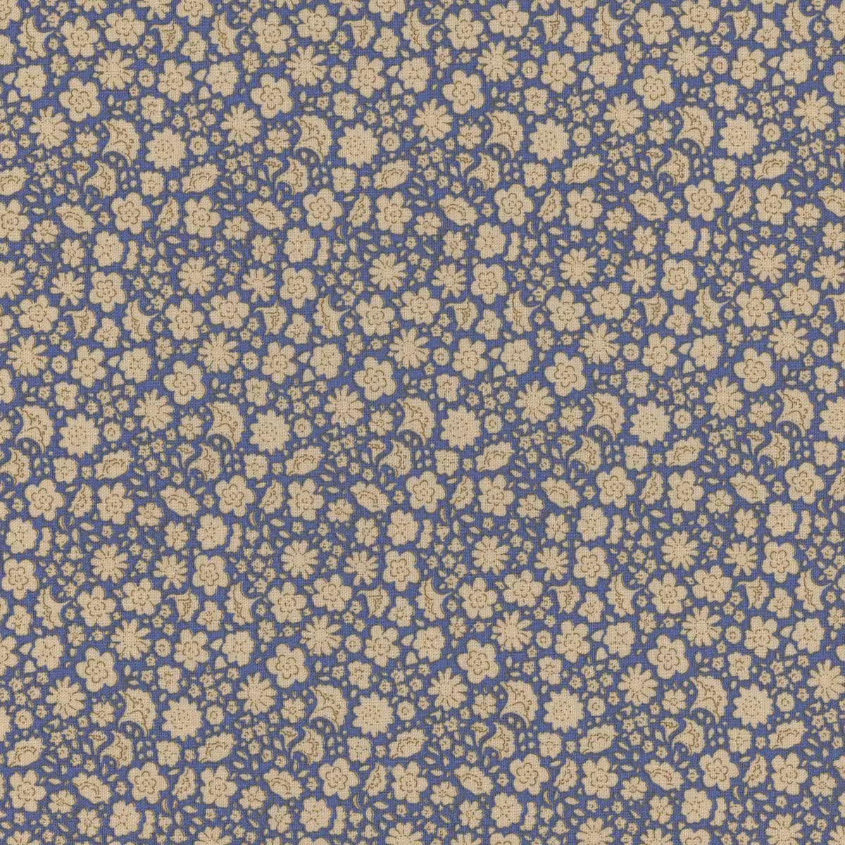 END OF BOLT 1153 Creating Memories 130134 Carla Blue by Tilda background 100% cotton quilting fabric
