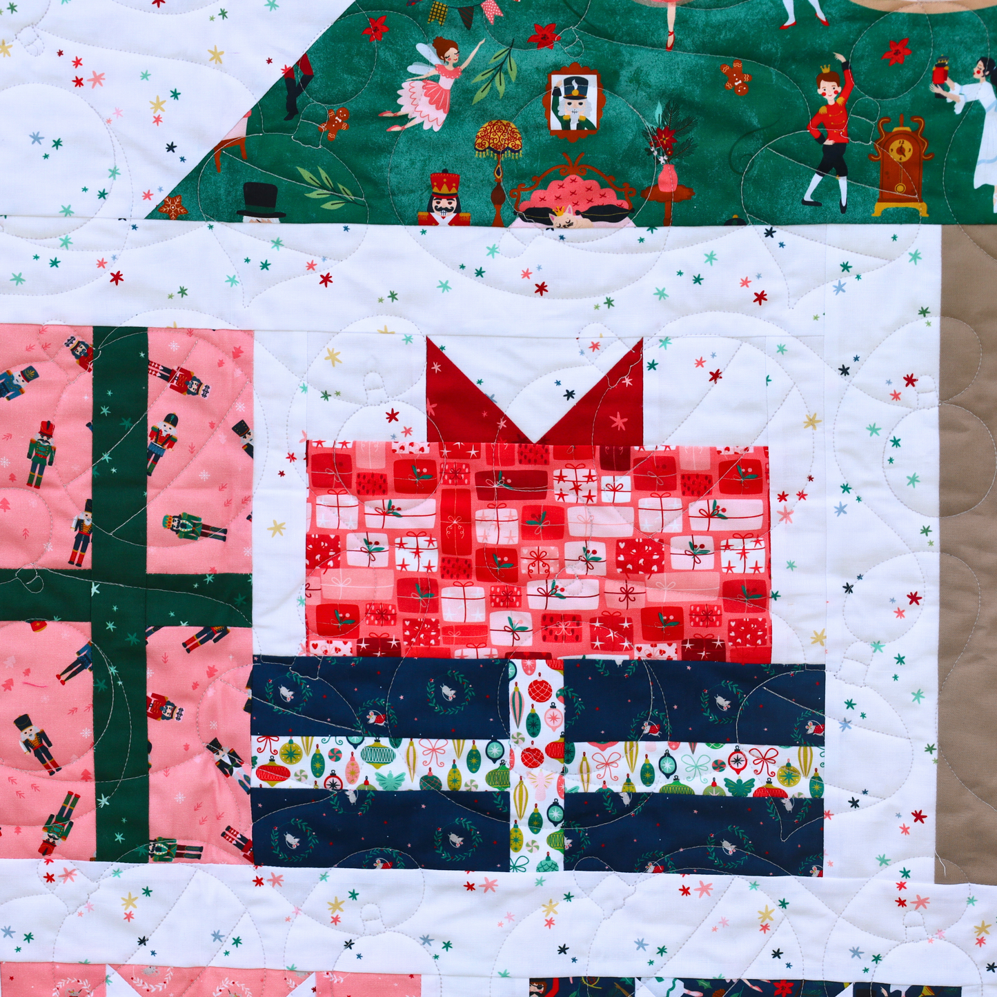 Presents & Pines Pre Cut Quilt Kit  by Jennifer Long Featuring Riley Blake Nutcracker Tradition