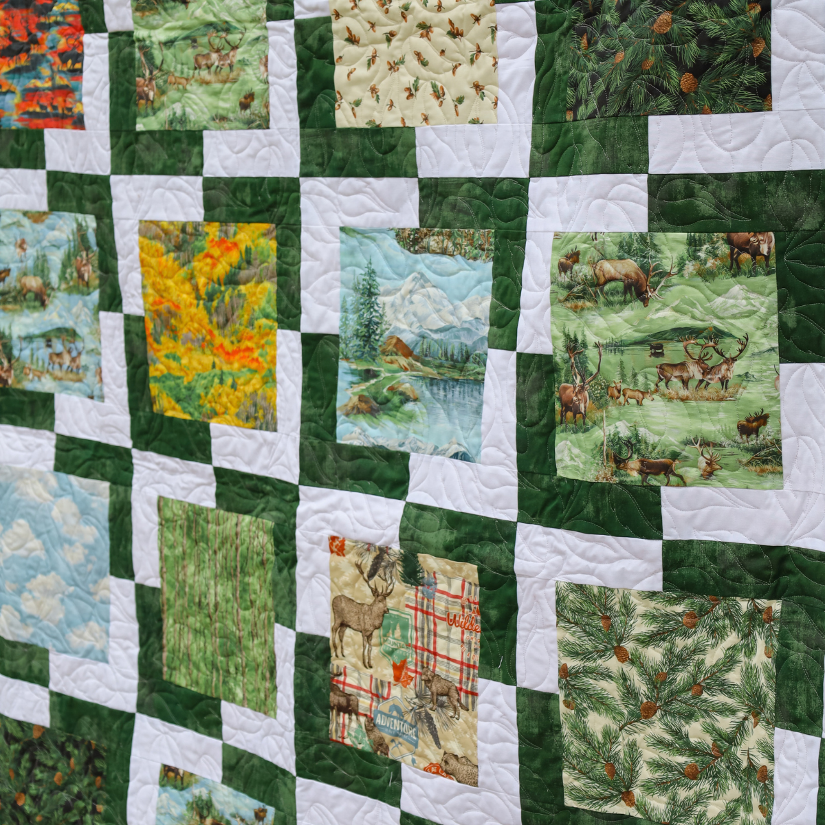 Iconic Lella Boutique Pre-Cut Ready-To-Sew Quilt Kit Featuring Wild Blue Yonder and Grunge  by The Moda designers