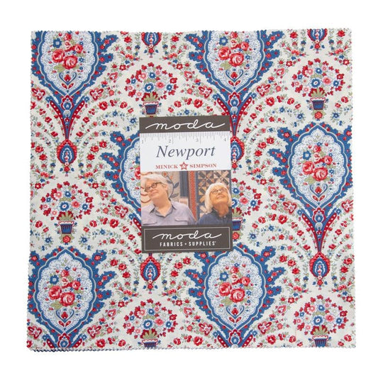 Newport By Minick & Simpson pre cut Layer Cake 10 " fabric squares quilt Moda Fabric 14930LC