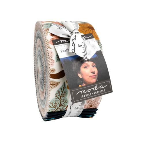 Feather Forest Bloo Jelly Roll® 14140JR Moda Precuts Jelly Roll 100% cotton fabric quilt strips by Linn Warme