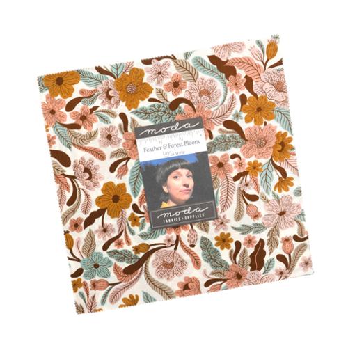 Feather Forest Bloo Layer Cake® 14140LC Moda Precuts Layer Cake 10" squares quilt fabric by Linn Warme