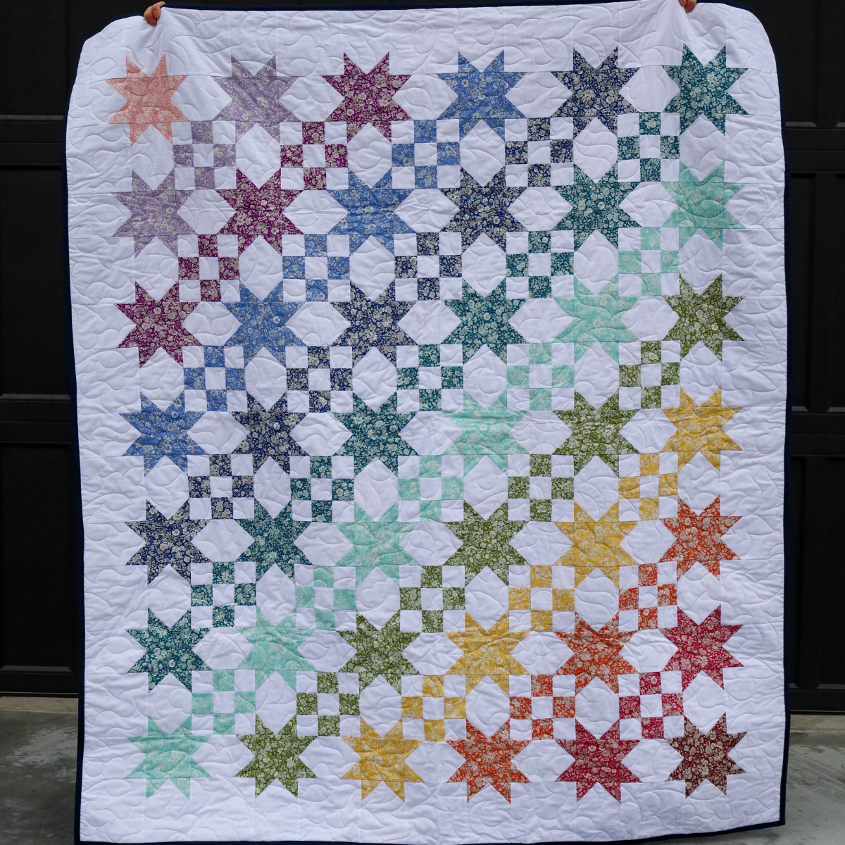 Star Studded Pre Cut Quilt Kit by GiGi's Thimble featuring Libery Of London Fabrics by Emily Belle