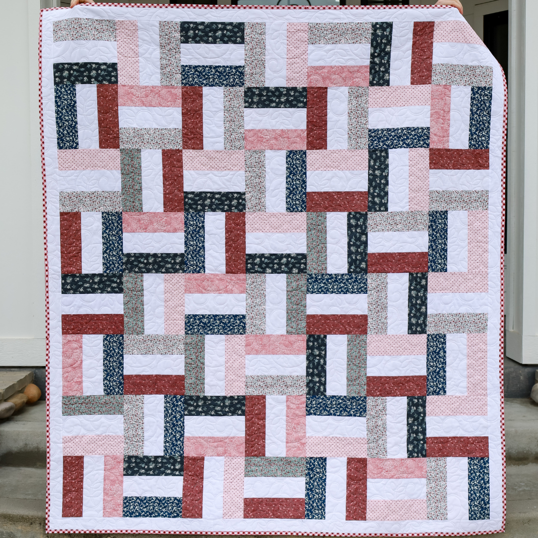 Picket Fences A Walk On The Prairie Riley Blake Designs  Pre-Cut Ready-To-Sew Quilt Kit