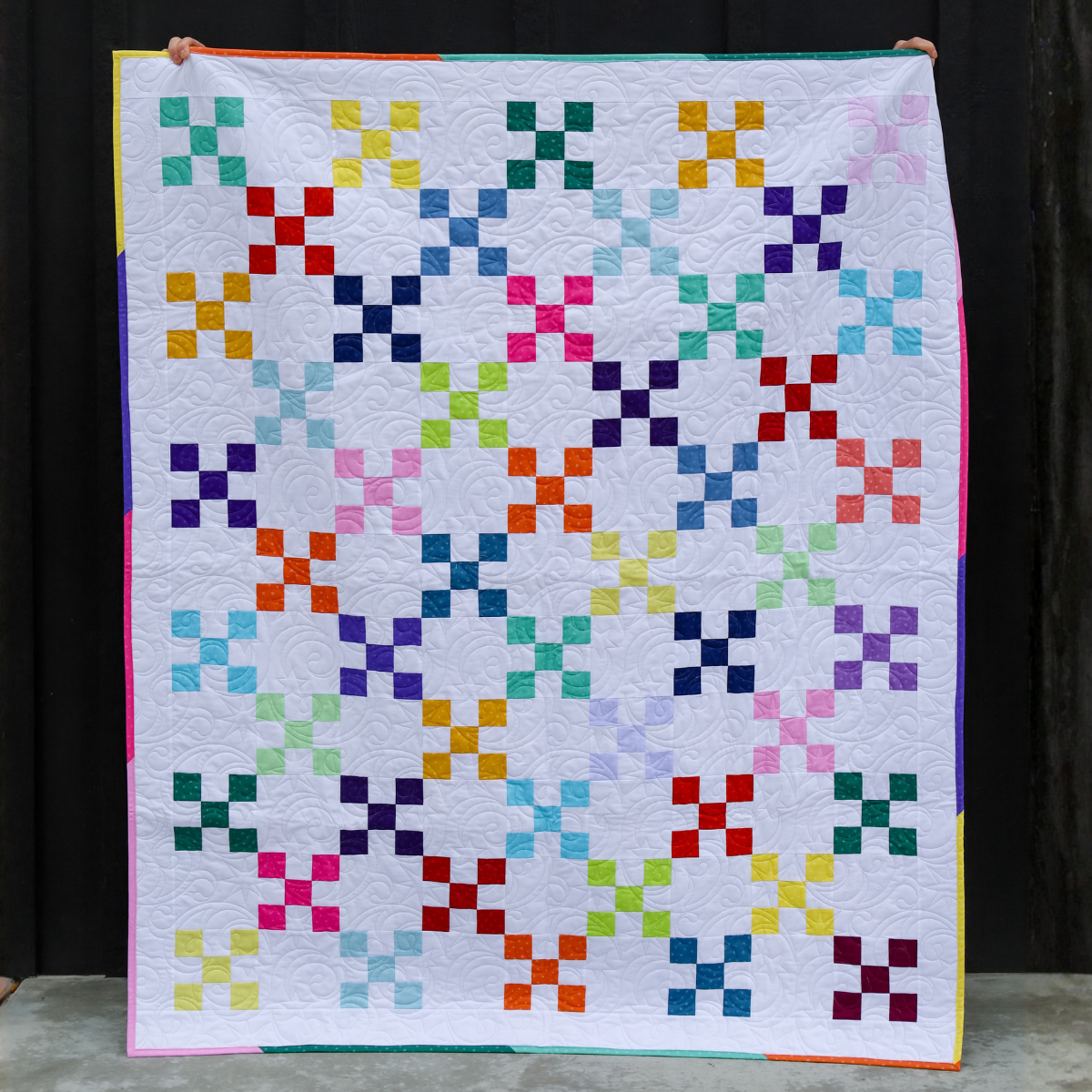 Happy Little Colors  Sew-Ready Quilt Kit Featuring Chromatical Fabrics Beginner Friendly