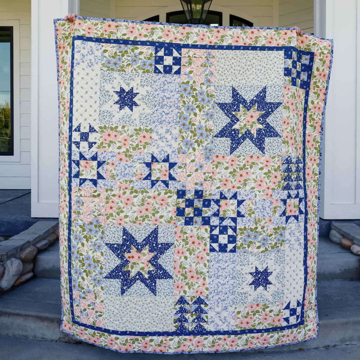 Giverny Pre Cut Quilt Kit | 66" x 74"