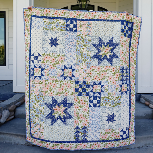 Giverny Pre Cut Quilt Kit | 66" x 74"