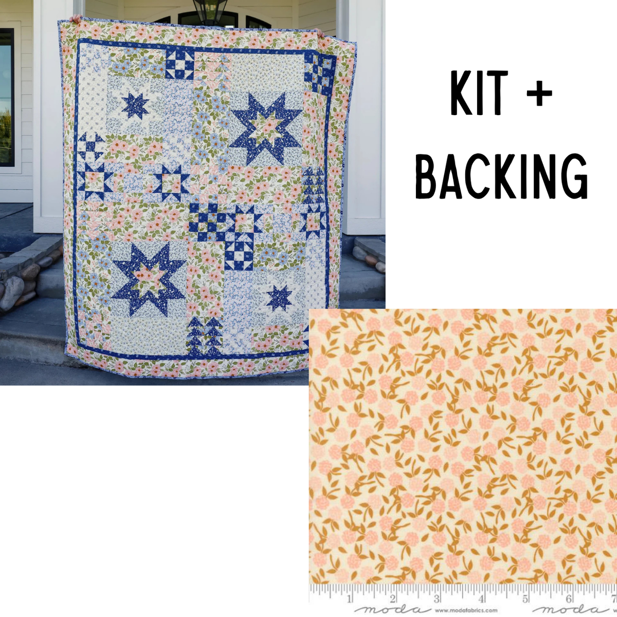 Giverny Pre Cut Quilt Kit | 66" x 74"
