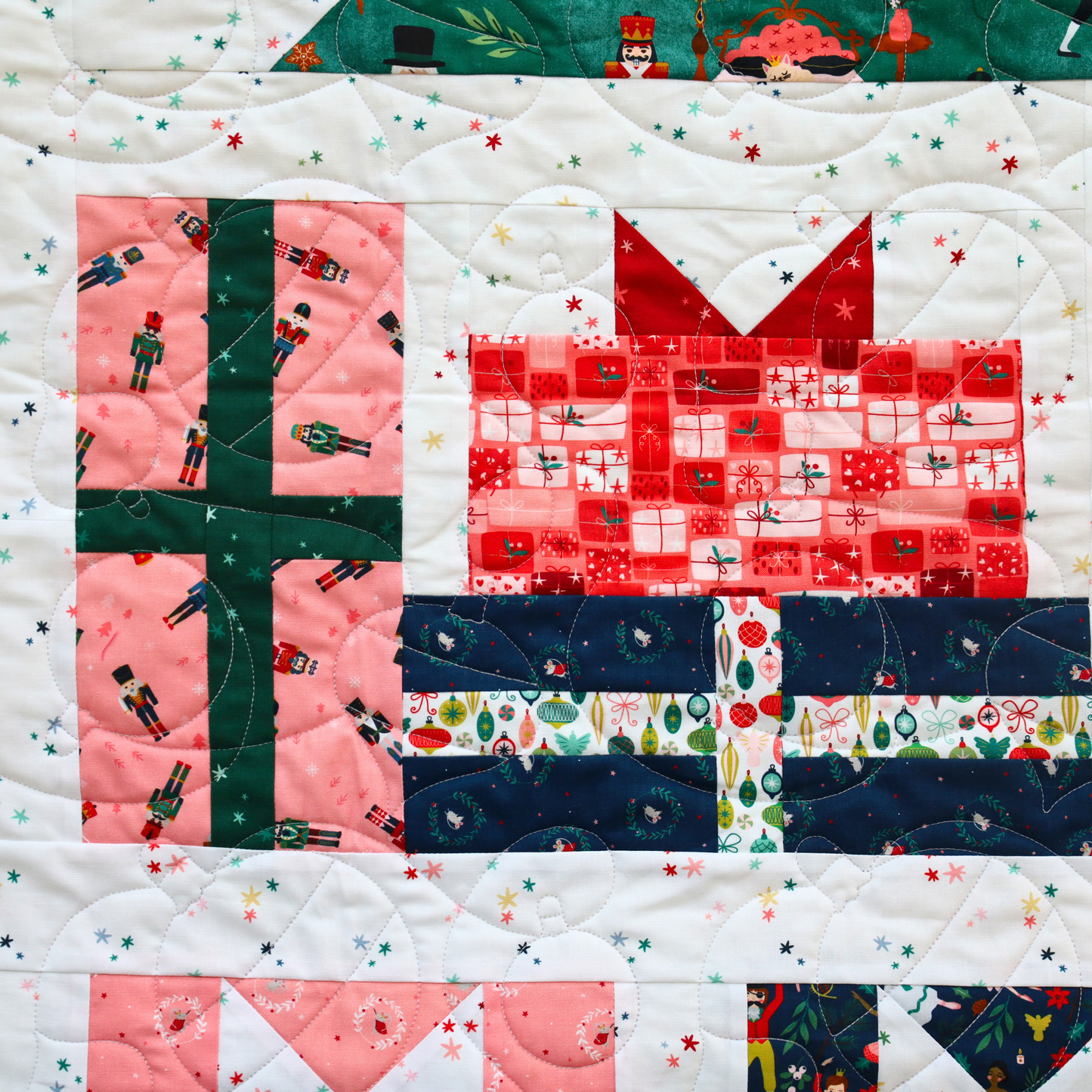Presents & Pines Pre Cut Quilt Kit  by Jennifer Long Featuring Riley Blake Nutcracker Tradition