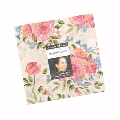 My Secret Garden Layer Cake® 20980LC Moda Precuts Layer Cake 10" squares quilt fabric by Stacy Iest Hsu