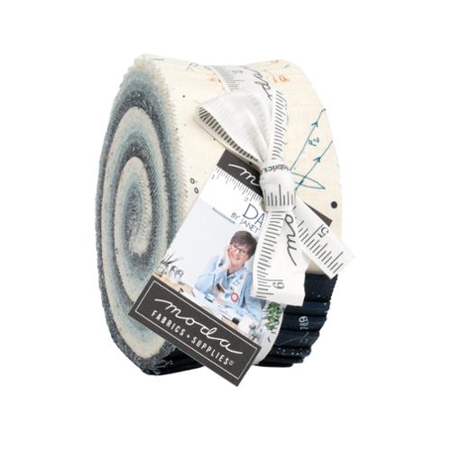 Data Jelly Roll® 24670JR Moda Precuts 100% cotton fabric quilt strips by Janet Clare