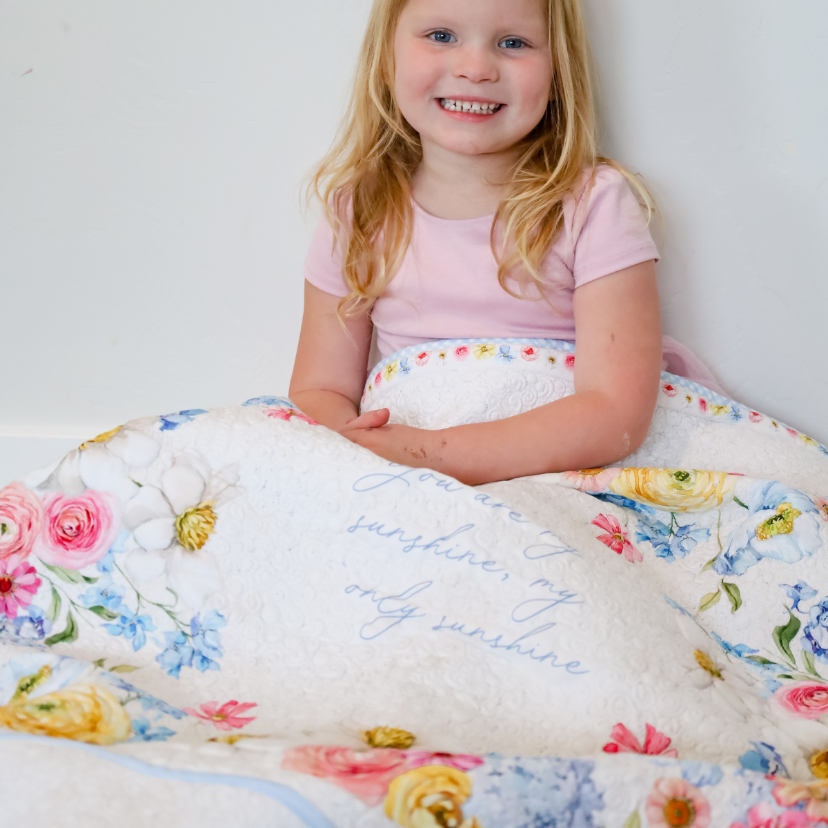 Lullaby Blossoms Easy Snuggle Quilt Kit - (PlushMere Backing Included)
