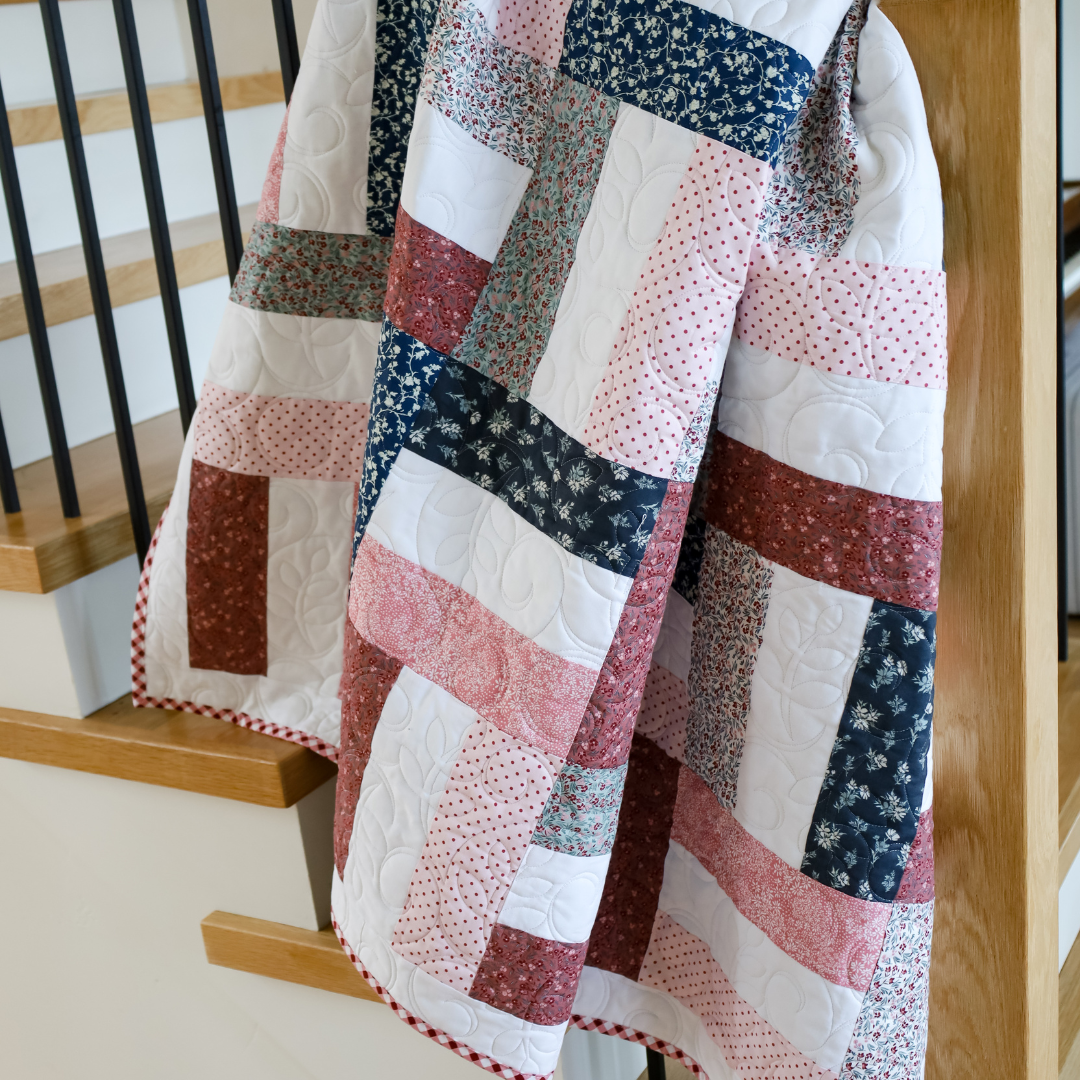 Picket Fences A Walk On The Prairie Riley Blake Designs  Pre-Cut Ready-To-Sew Quilt Kit