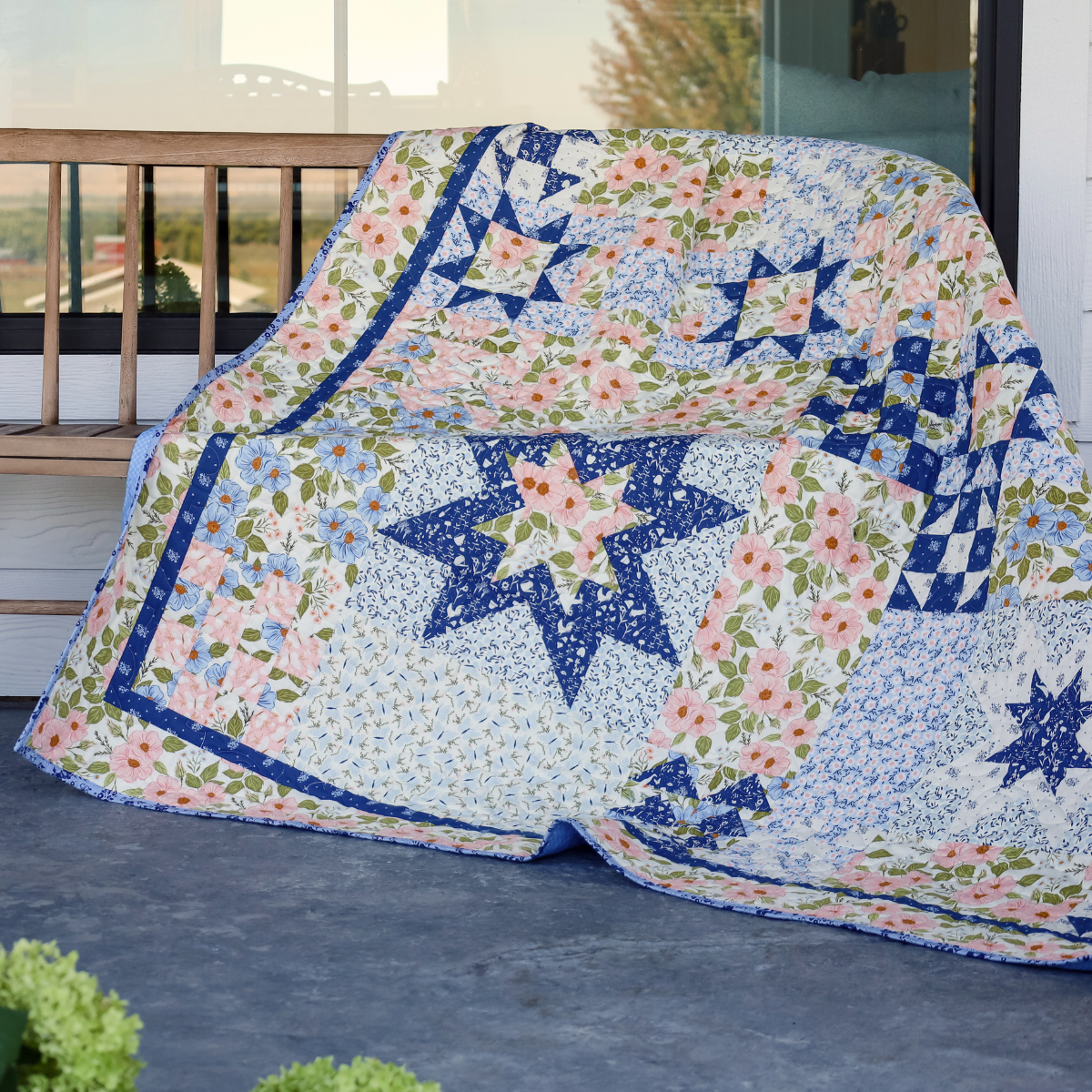 Giverny Pre Cut Quilt Kit | 66" x 74"