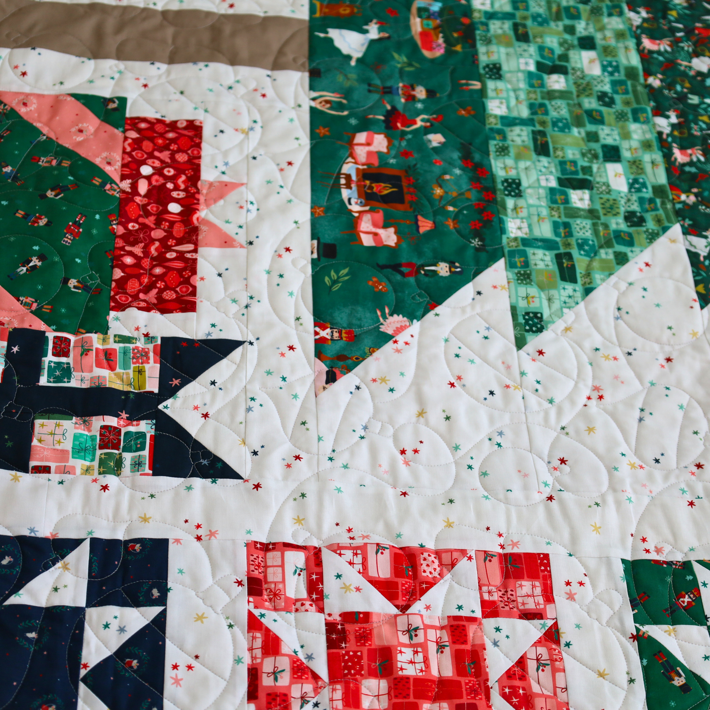 Presents & Pines Pre Cut Quilt Kit  by Jennifer Long Featuring Riley Blake Nutcracker Tradition
