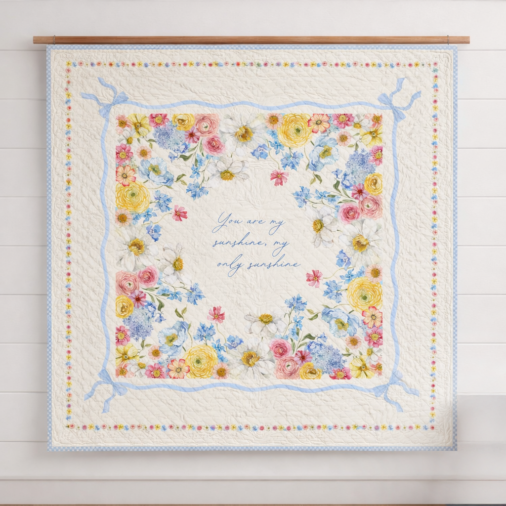 Lullaby Blossoms Easy Snuggle Quilt Kit - (PlushMere Backing Included)