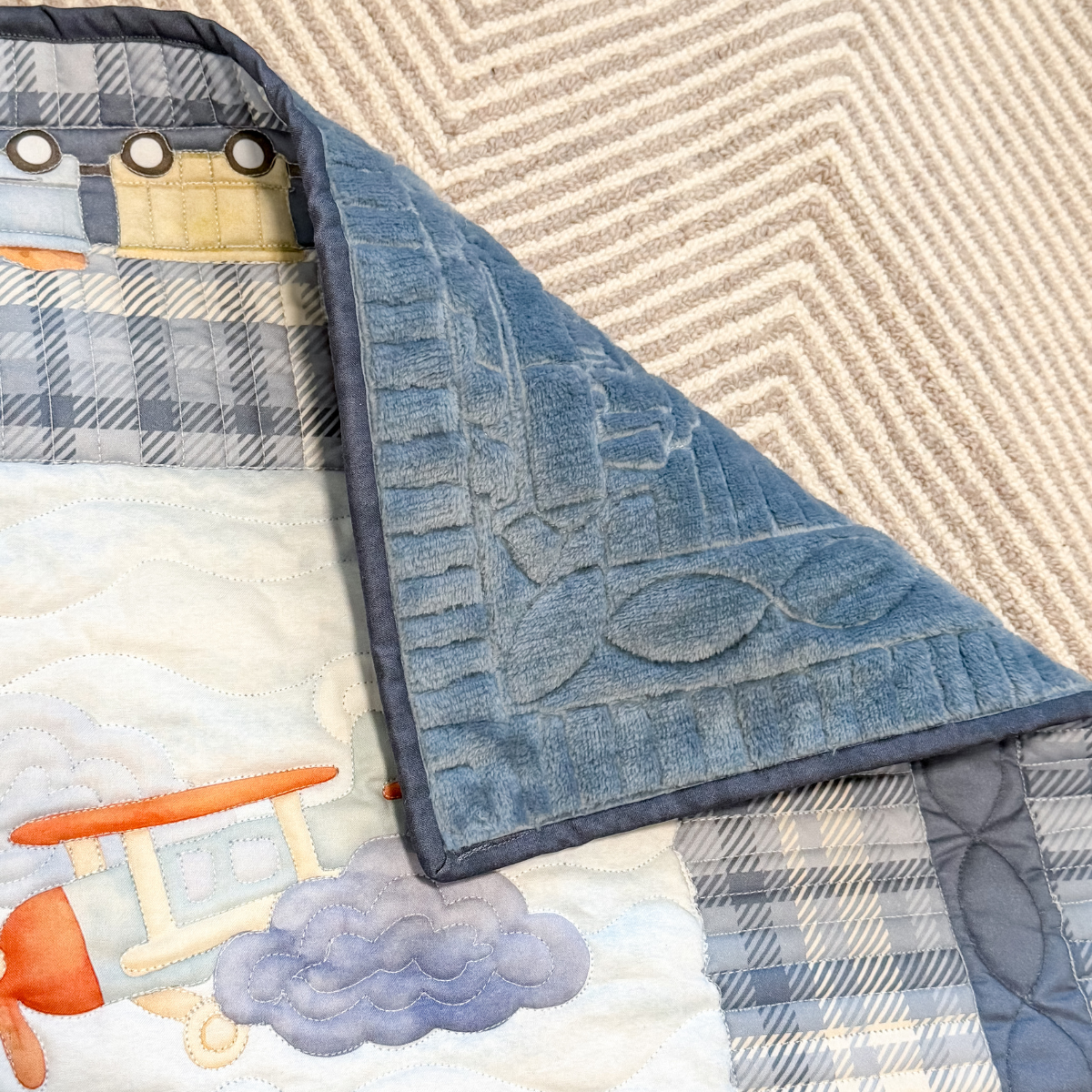 Busy Movers Easy Snuggle Quilt Kit (PlushMere Backing Included)