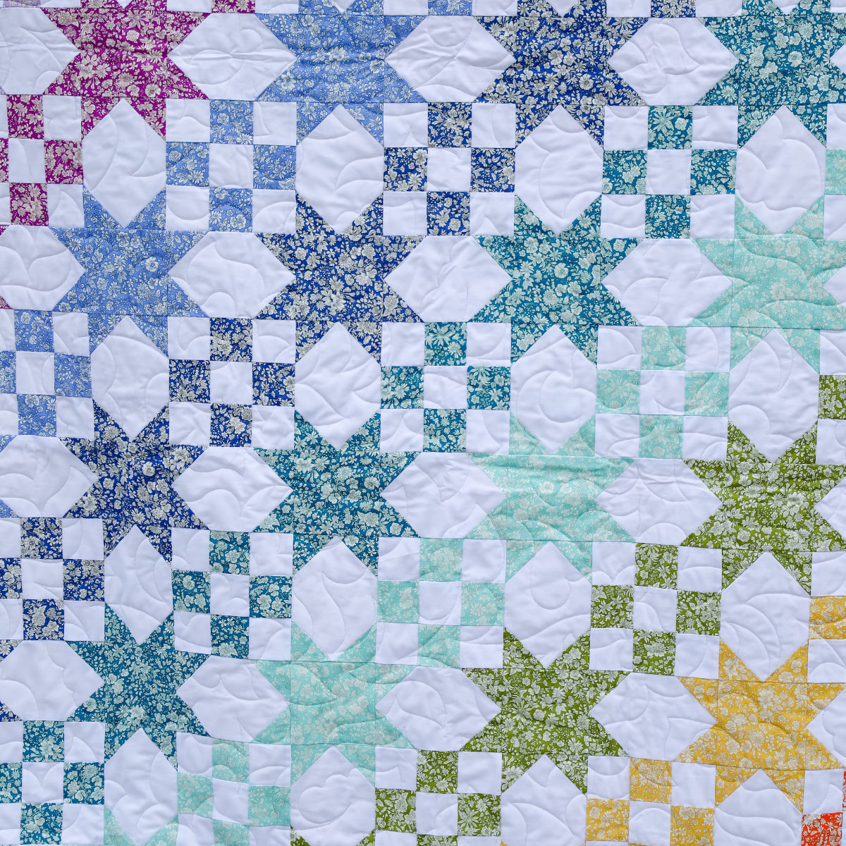 Star Studded Pre Cut Quilt Kit by GiGi's Thimble featuring Libery Of London Fabrics by Emily Belle