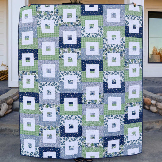 Weekend Vibes Featuring Lakeview Lane Fabric  Pre-Cut Sew-Ready Quilt Kit - No Backing image