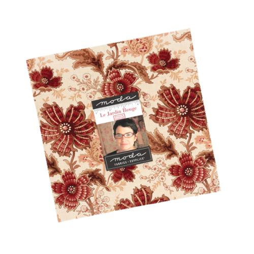 Le Jardin Rouge Layer Cake® 36150LC Moda Precuts Layer Cake 10" squares quilt fabric by French General