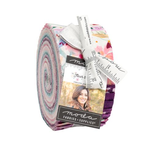 Fleur The Love Jelly Roll® 39880JR Moda Precuts 100% cotton fabric quilt strips by Create Joy Project