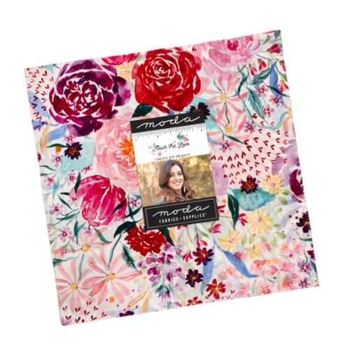 Fleur The Love Layer Cake® 39880LC Moda Precuts Layer Cake 10" squares quilt fabric by Create Joy Project
