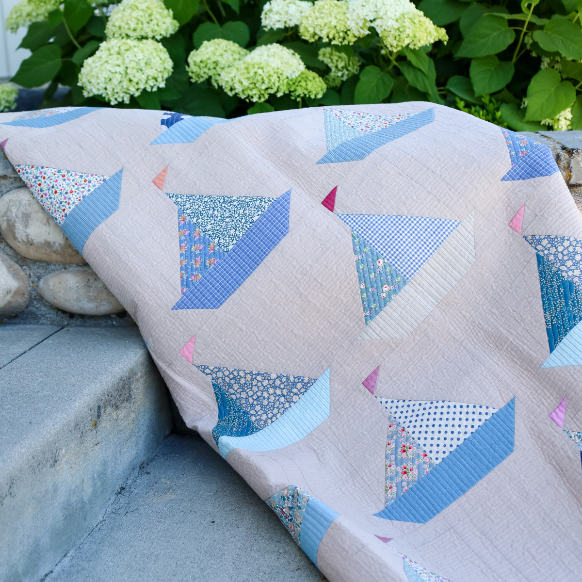 Tilda Sailboat Sew-Ready Precut Quilt Kit 58" x 68"