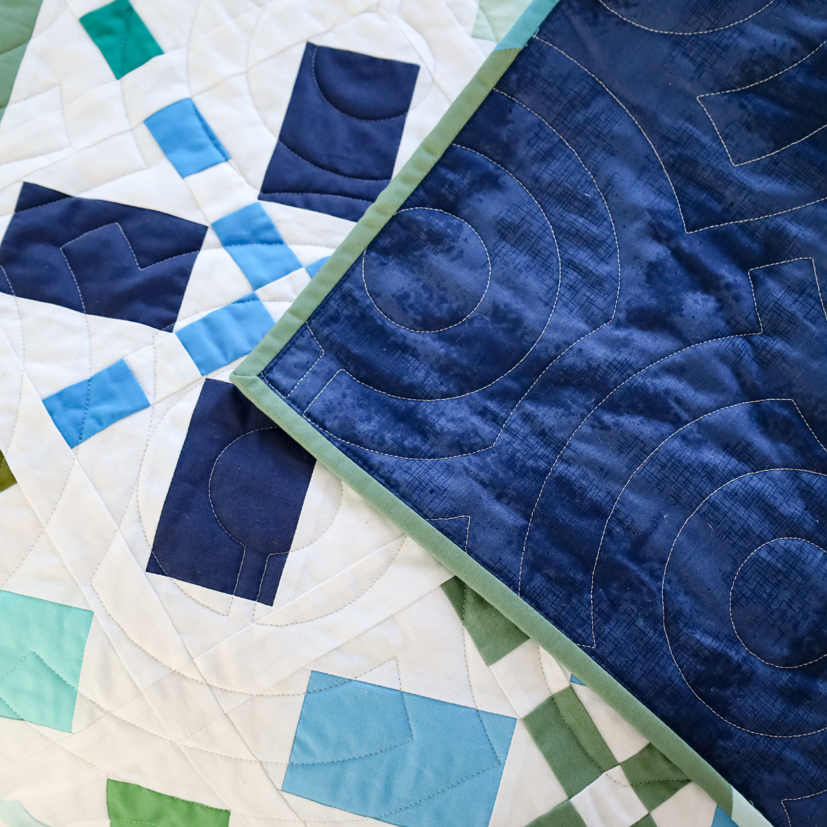 Positive Vibes in Sea Glass Precut Quilt Kit Featuring Riley Blake Confetti Cottons