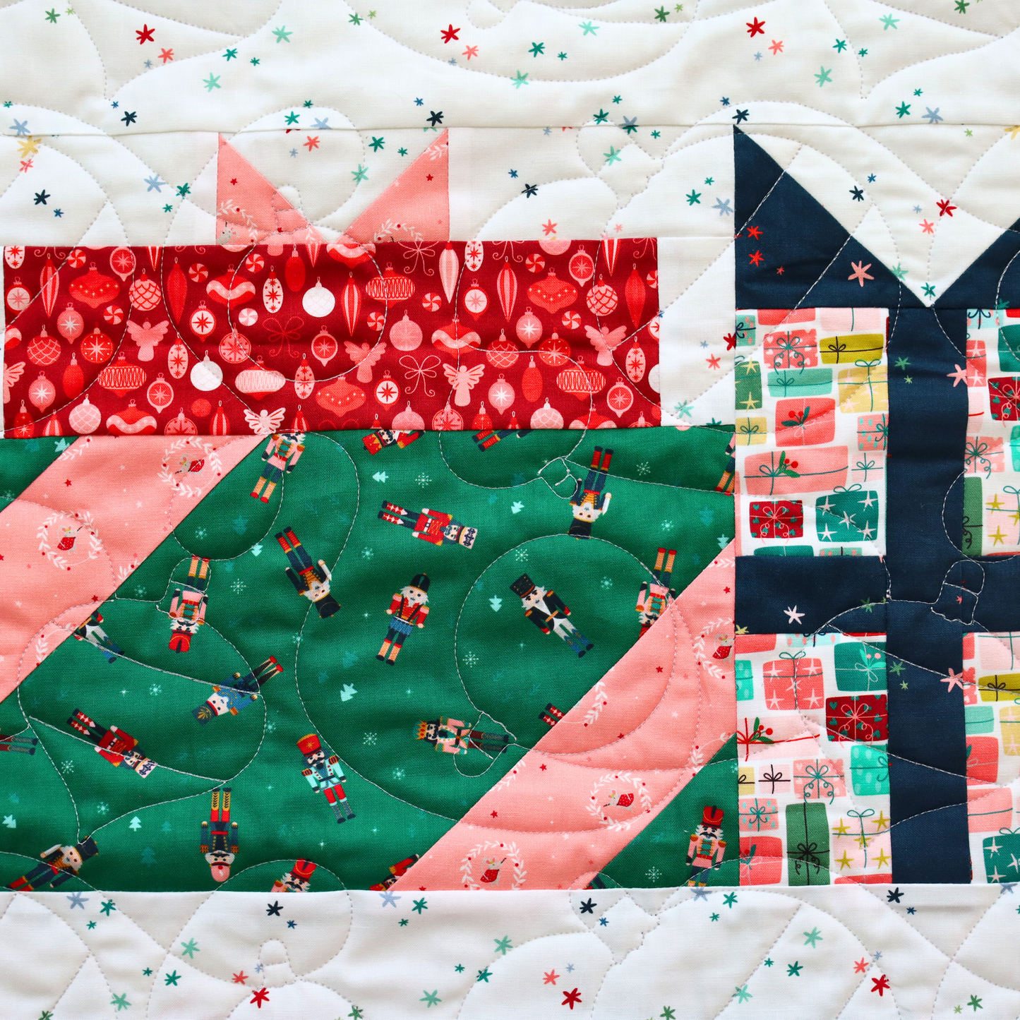 Presents & Pines Pre Cut Quilt Kit  by Jennifer Long Featuring Riley Blake Nutcracker Tradition